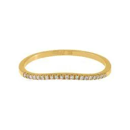 Diamond Curved Ring 14k