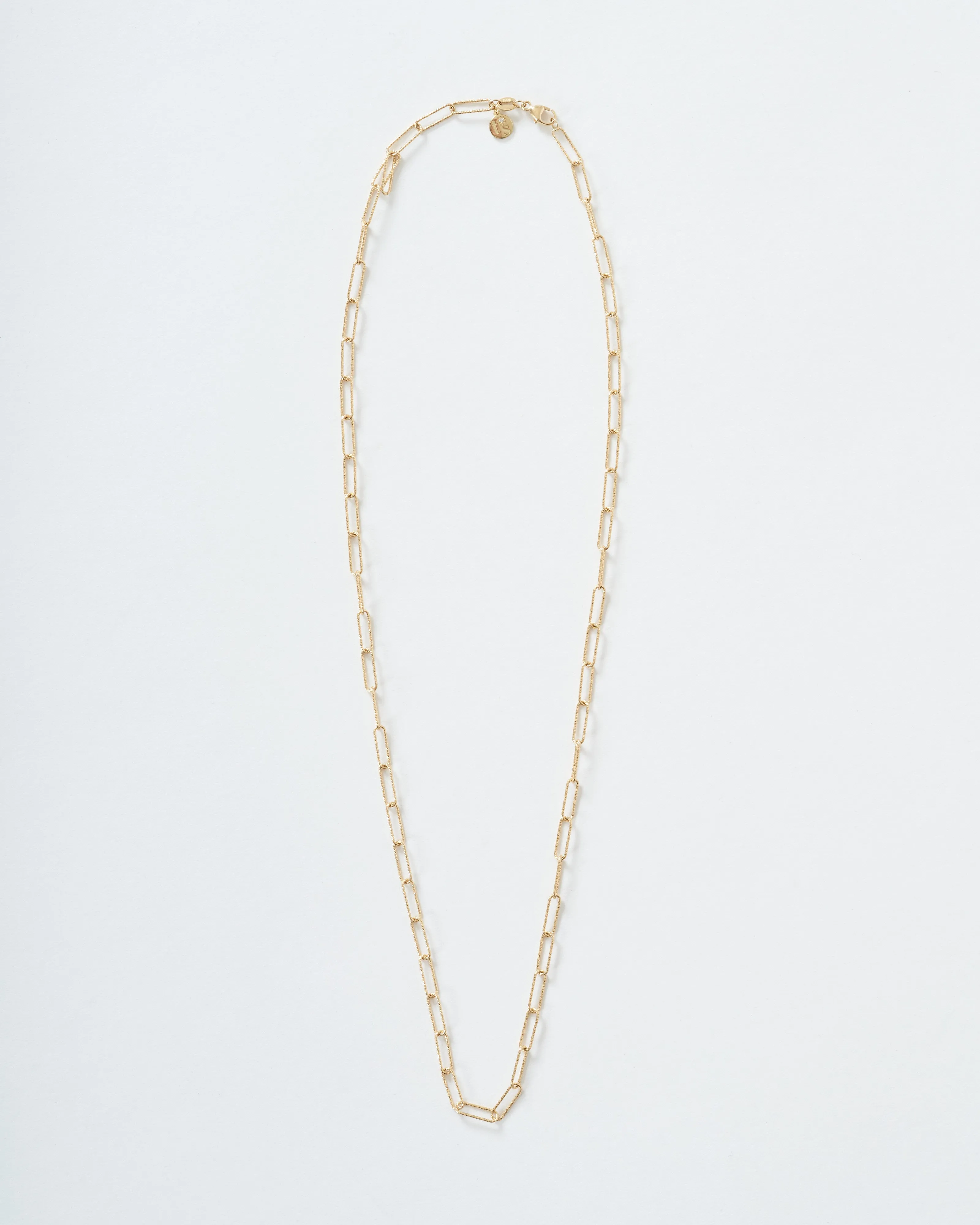 diamond cut paperclip chain