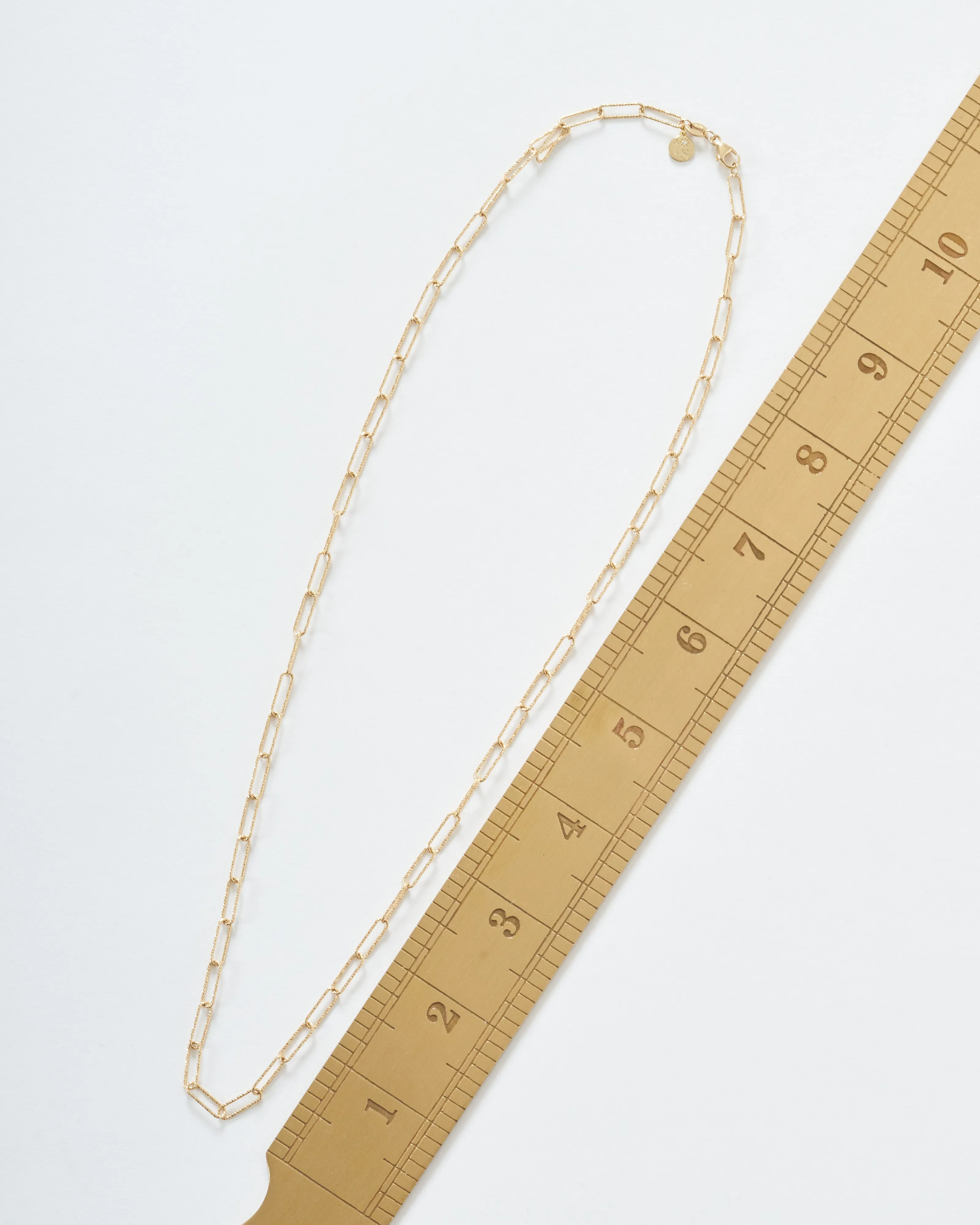 diamond cut paperclip chain
