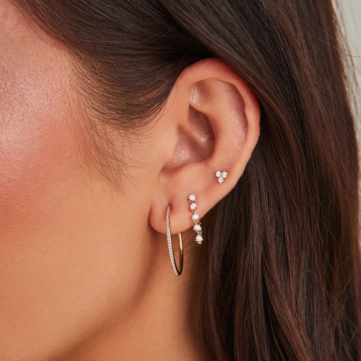 Diamond Essential Hoop Earrings