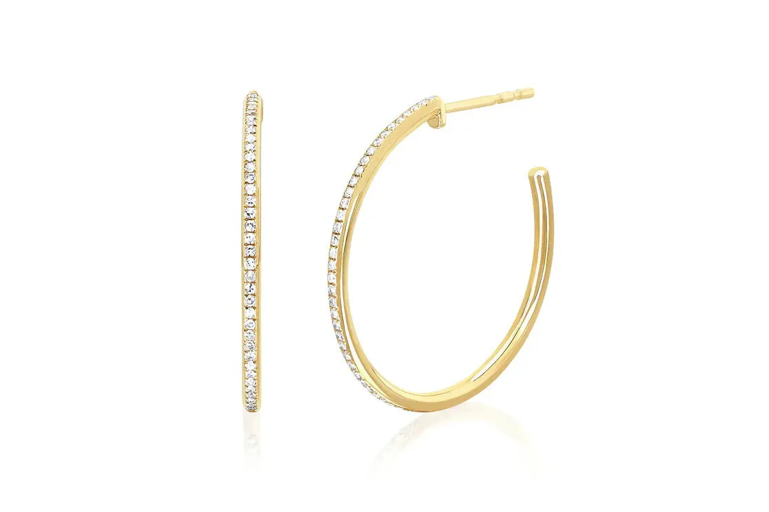 Diamond Essential Hoop Earrings