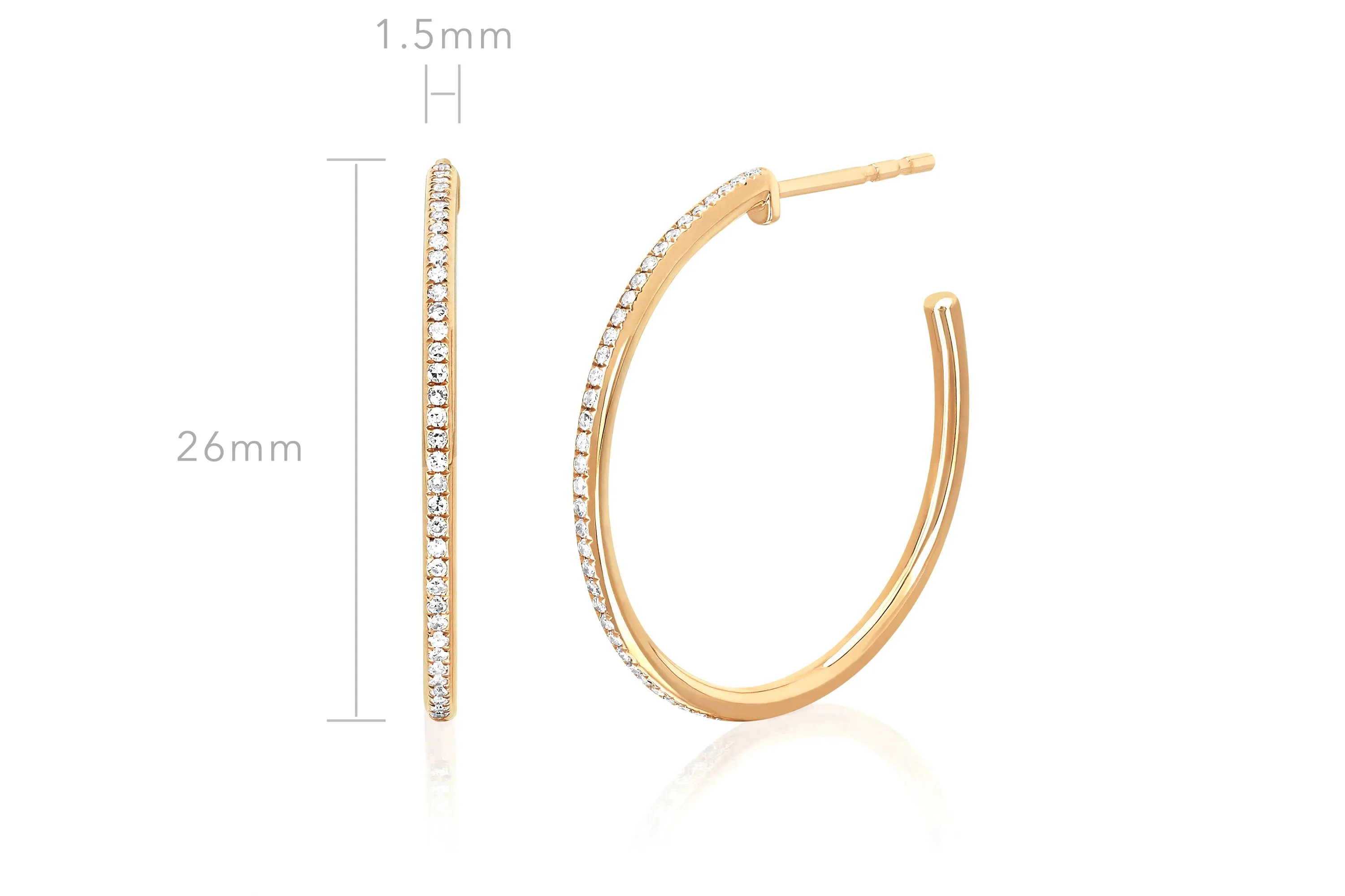 Diamond Essential Hoop Earrings