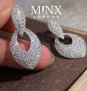 Diamond Hoop Earrings | Hoop Earrings | Womens Diamond Earrings | Hoop Earrings with Diamonds | Womens Earrings | Dangle Earrings