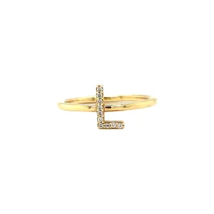 Diamond L Initial Ring