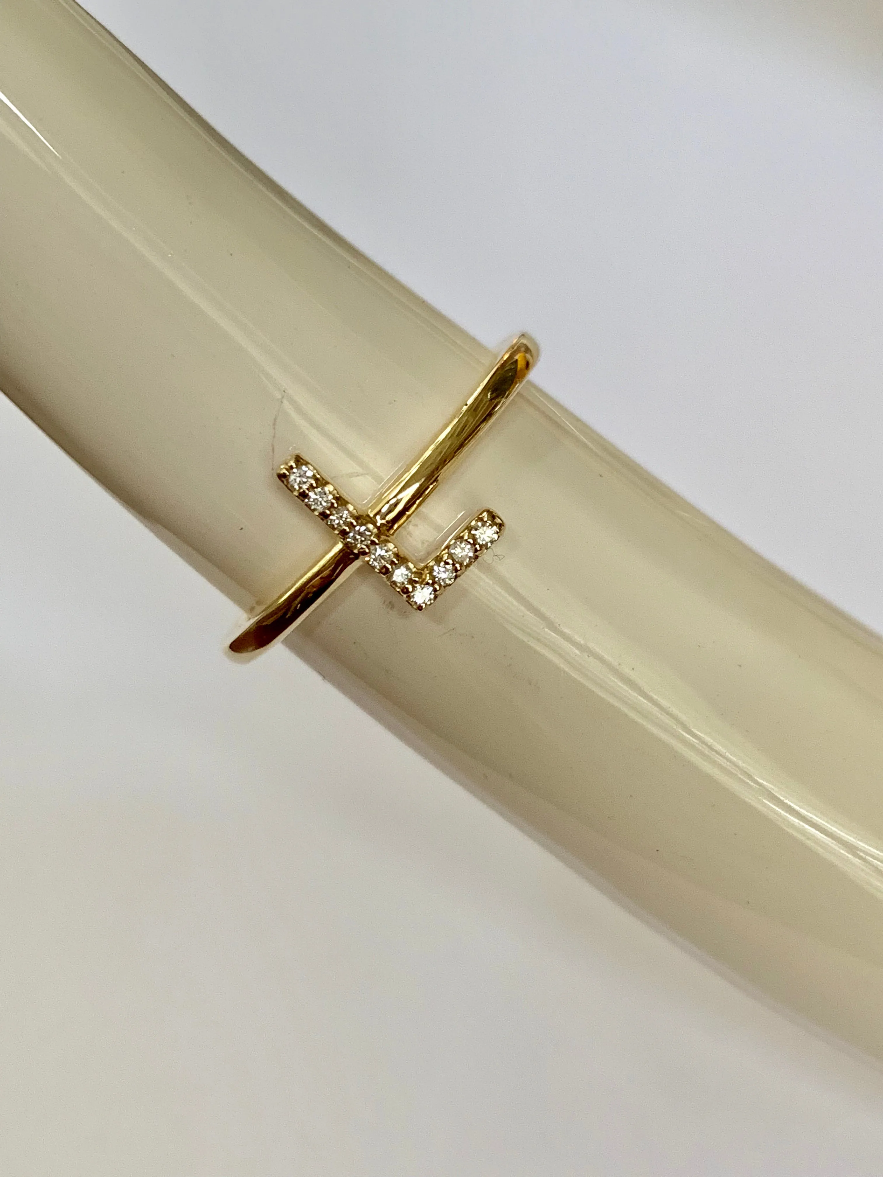 Diamond L Initial Ring