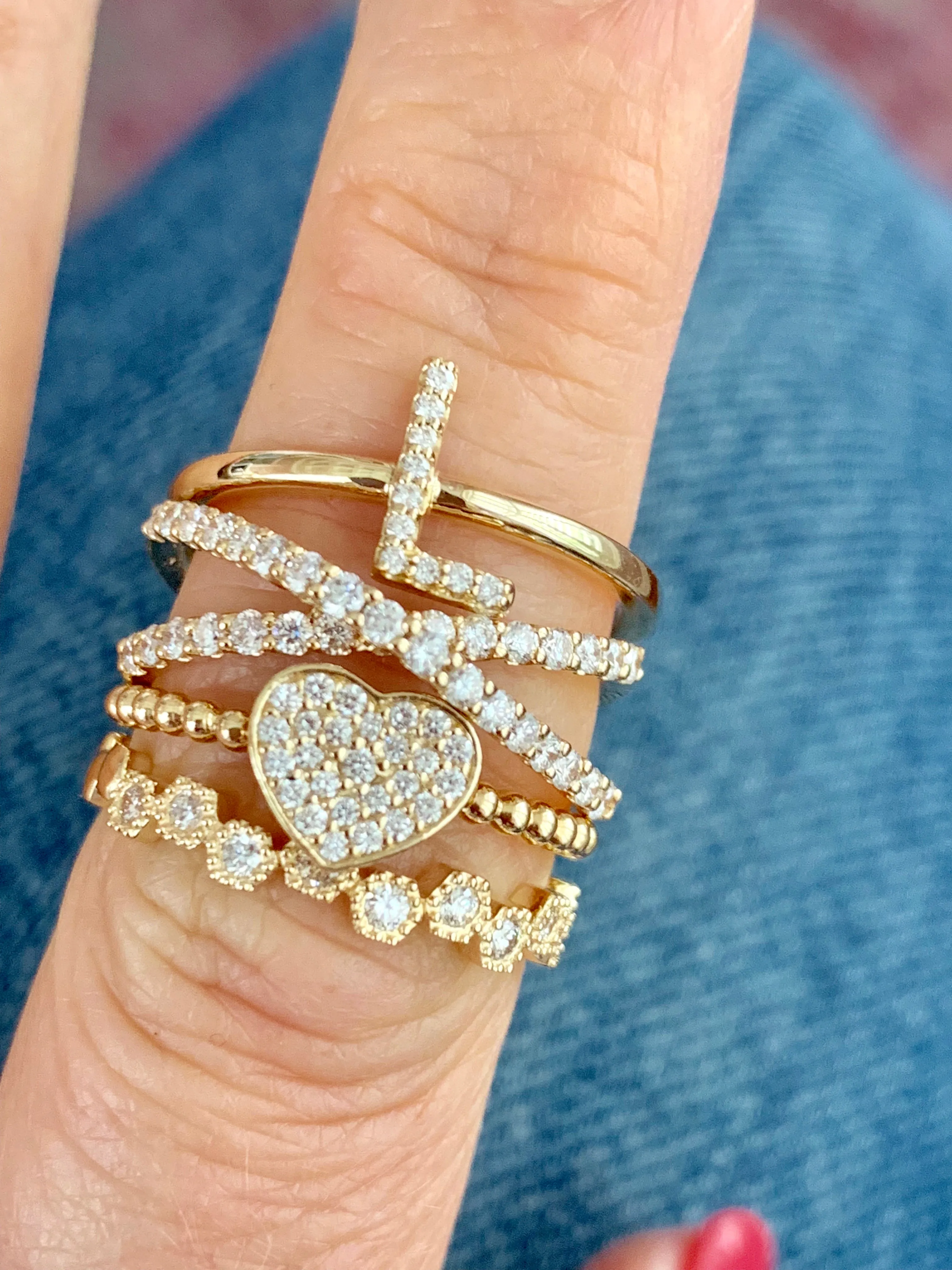 Diamond L Initial Ring