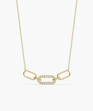 Diamond Link 14K Gold Necklace