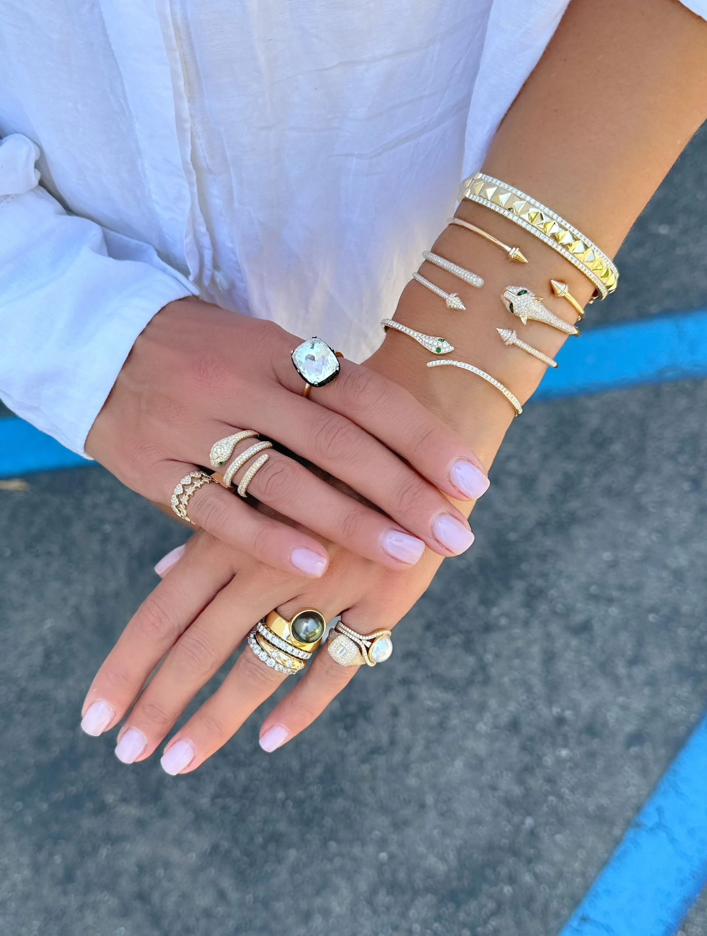Diamond Spike Cuff