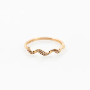 Diamond Twist Stack Ring
