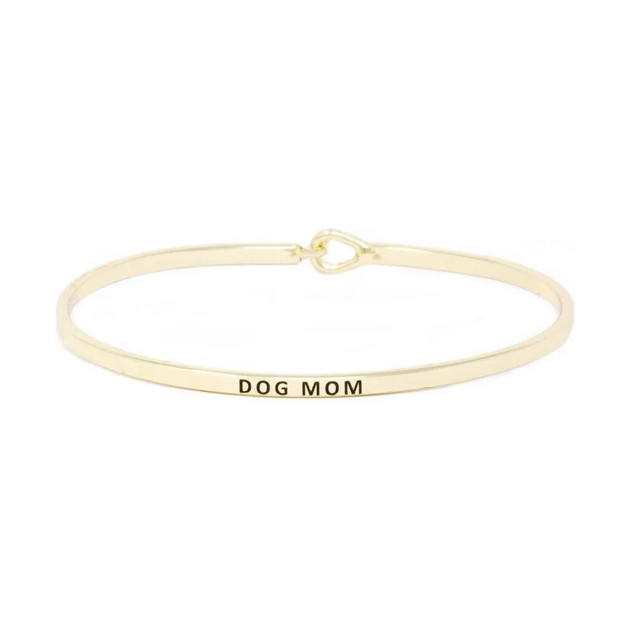 DOG MOM MESSAGE BRACELET