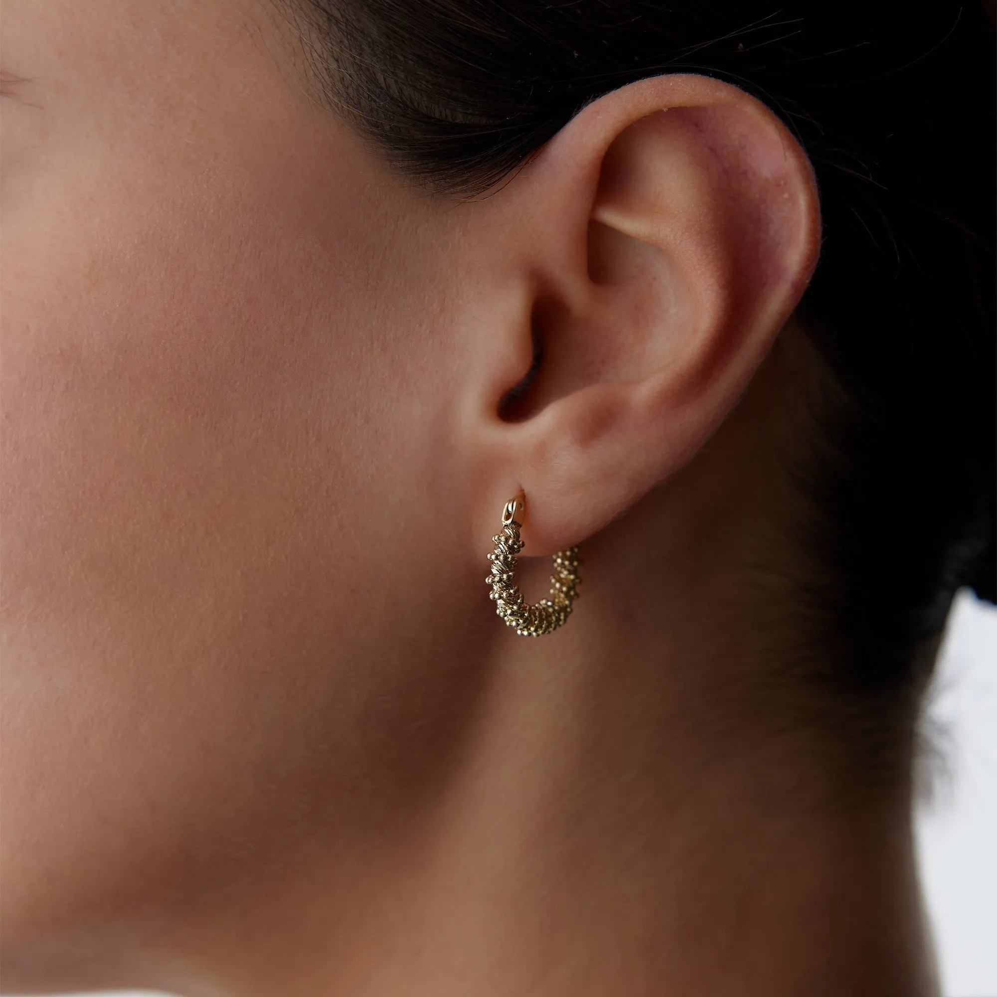Dorica Spiral Hoop Earrings