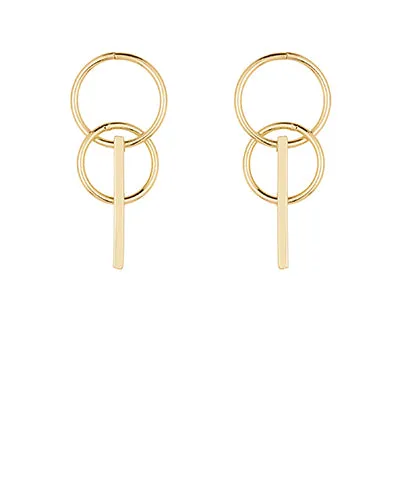 Double Circle Earrings