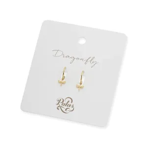 DRAGONFLY HOOP EARRINGS