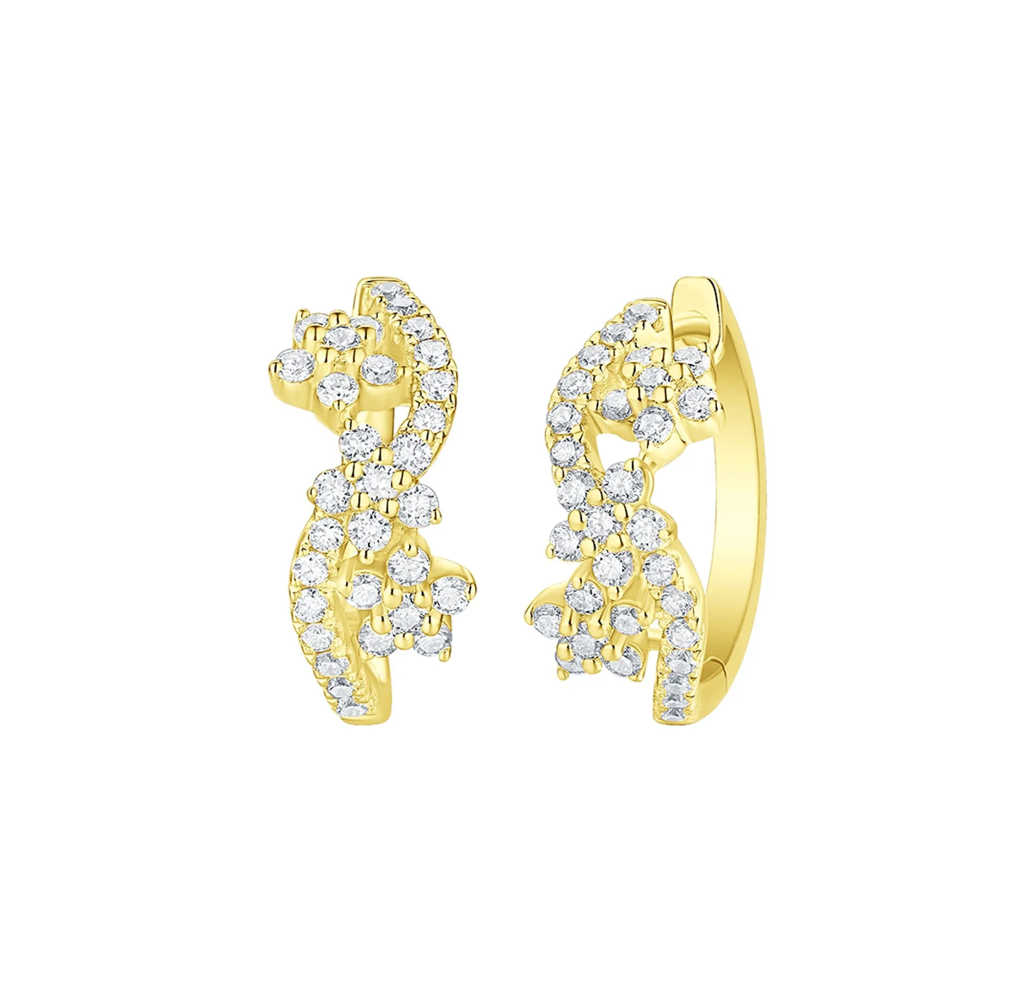 Drizzle 0.74ct Lab Grown Diamond Earrings <br> E-00343WHT