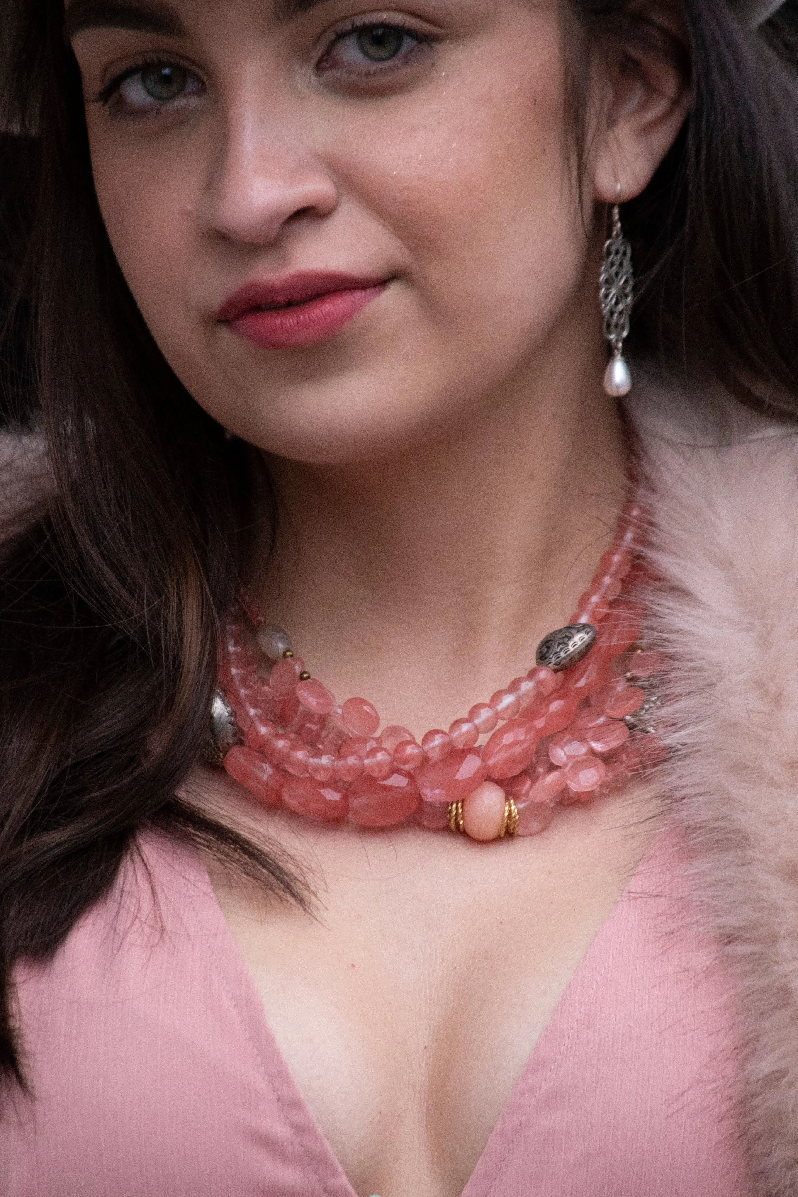 Drop Pearl Silver Boho Filigree Earrings - Between The Lines.