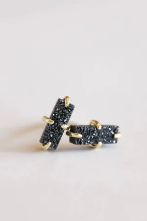Druzy Bar Studs