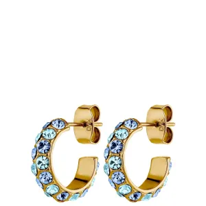 Dyrberg Kern Heidi Gold Earrings - Aqua Blue