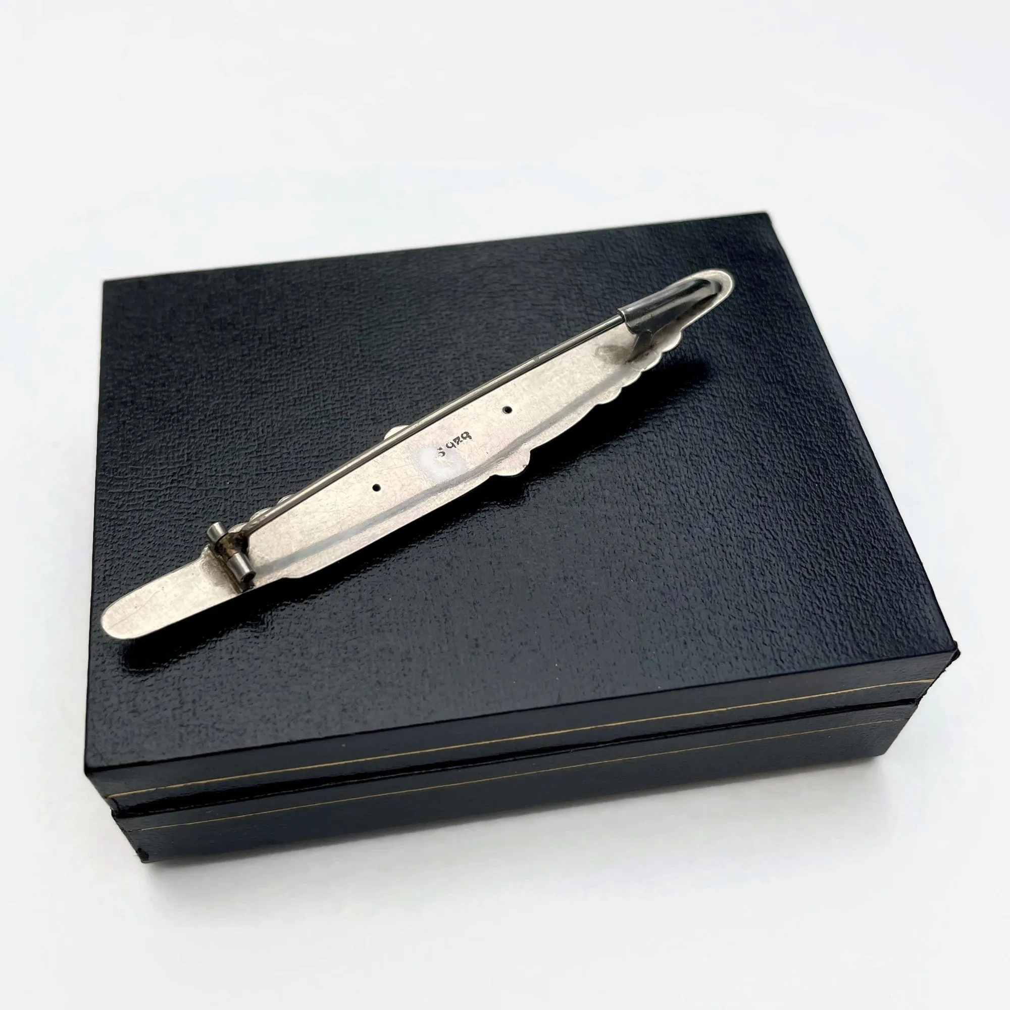 Early 20th Century Antique Abstract Danish Silver Brooch