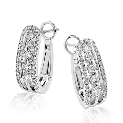 Earring in 18k Gold with Diamonds