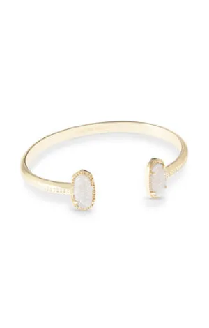 Elton Cuff Bracelet Gold Iridescent Drusy