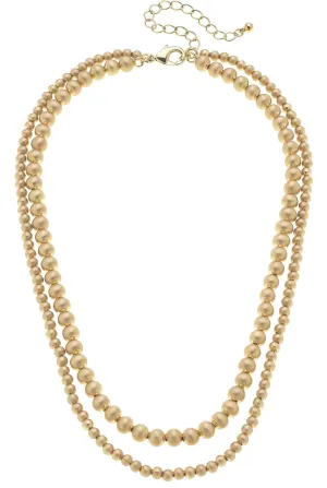 Ember 2-Row Ball Bead Necklace