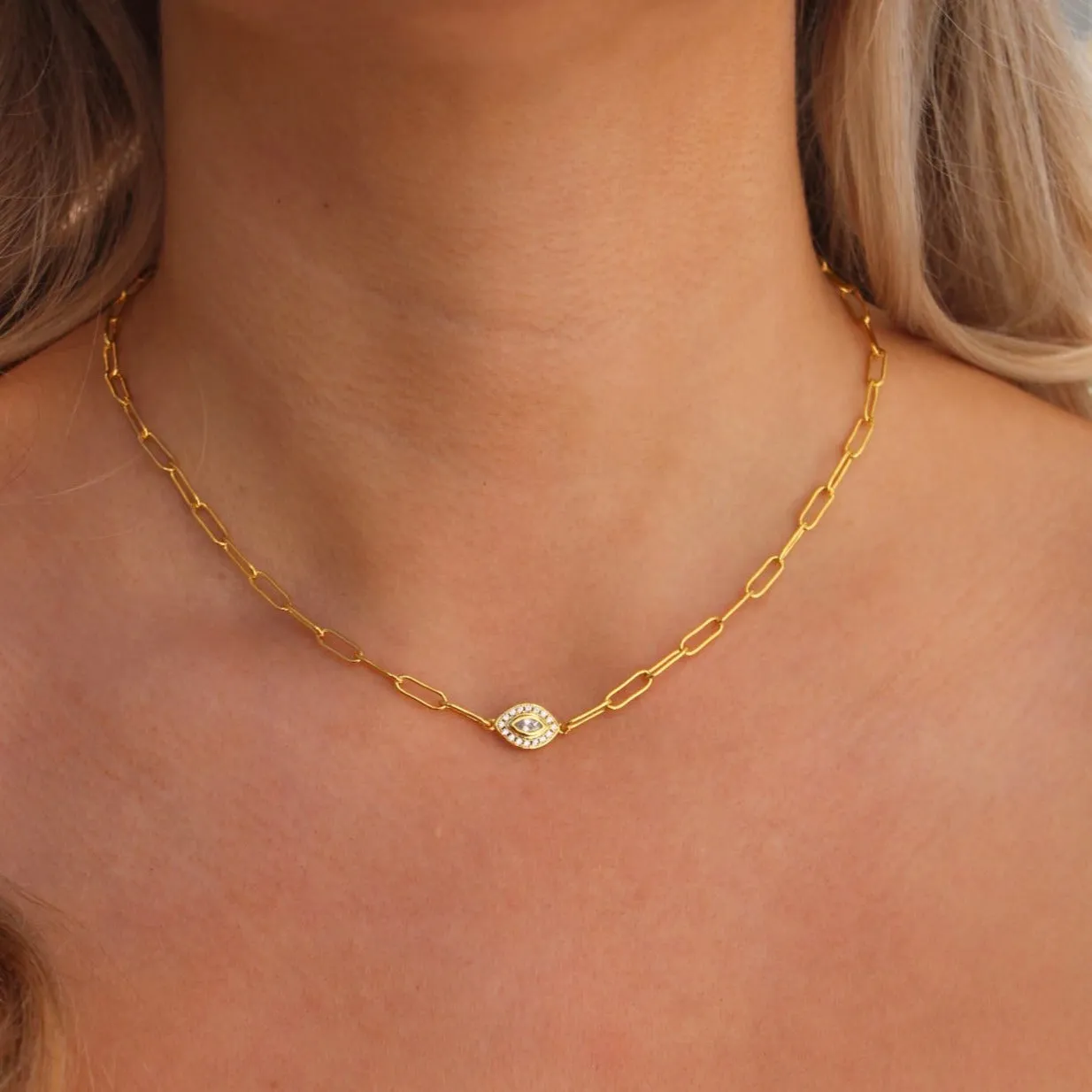 Emerson Evil Eye Chain Necklace