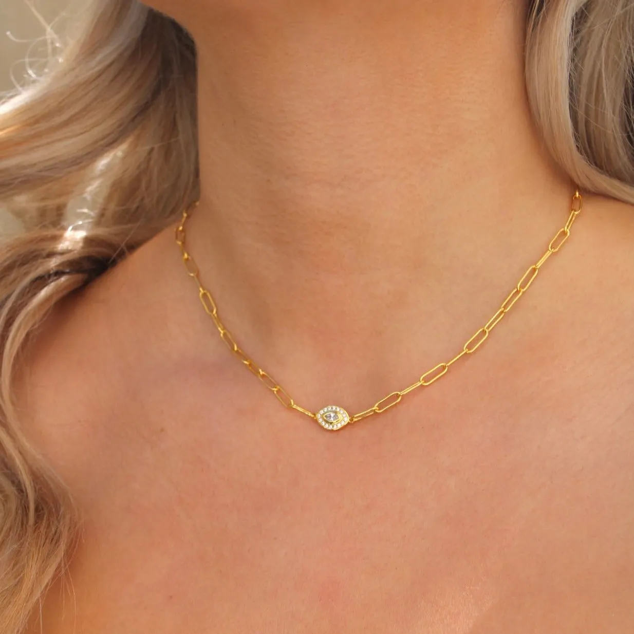 Emerson Evil Eye Chain Necklace