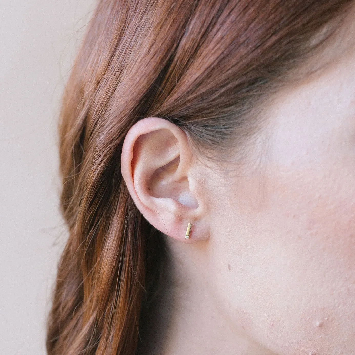 Emery Diamond Bar Earrings