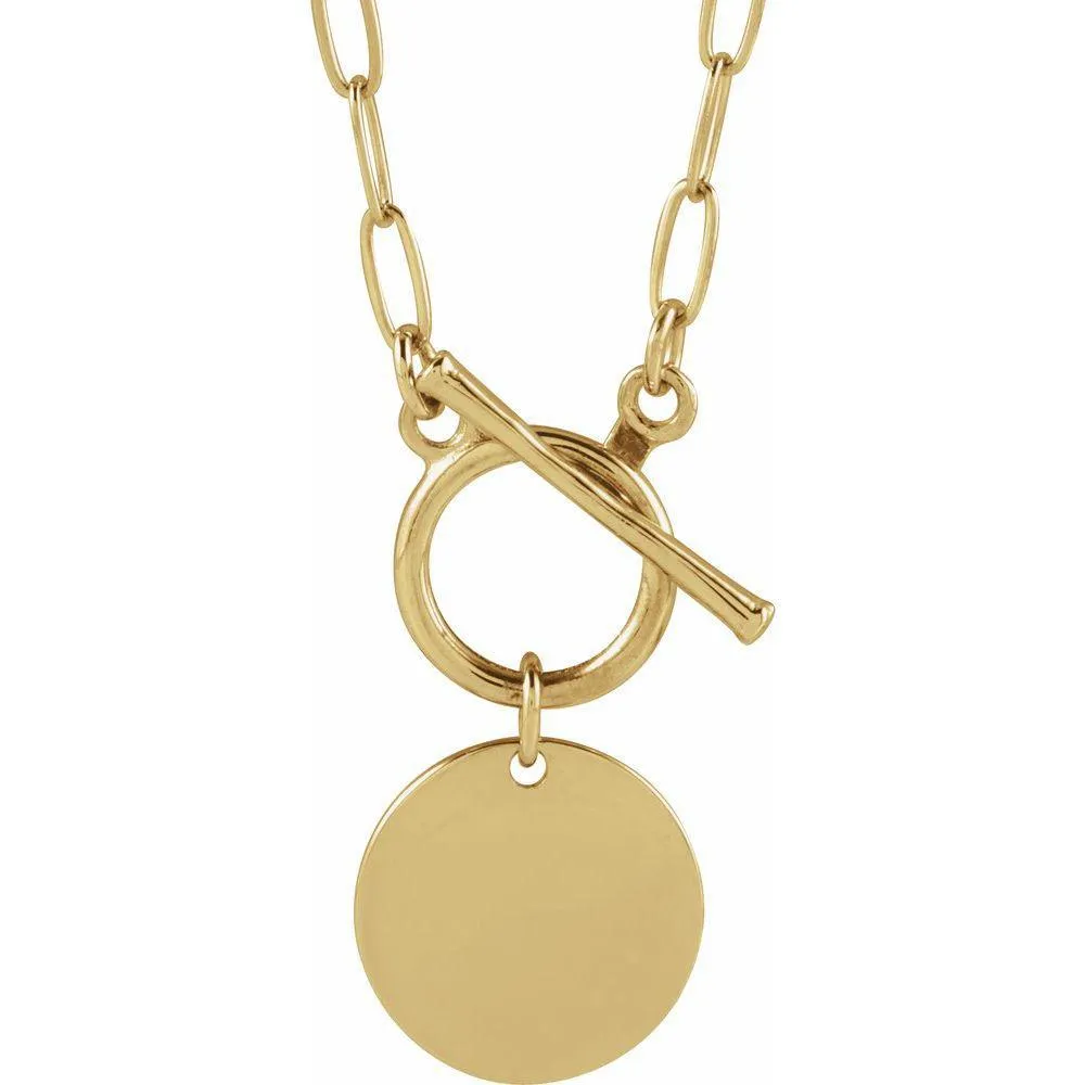 Engravable Toggle Necklace