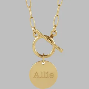 Engravable Toggle Necklace