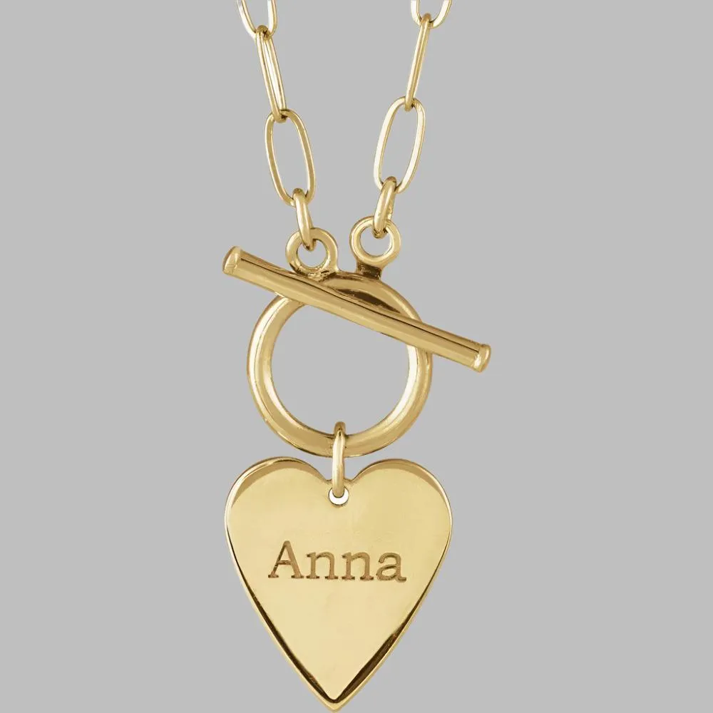 Engravable Toggle Necklace