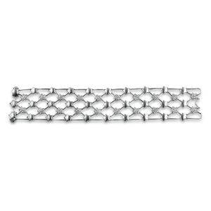 Estate 14k White Gold Diamond Star Bracelet