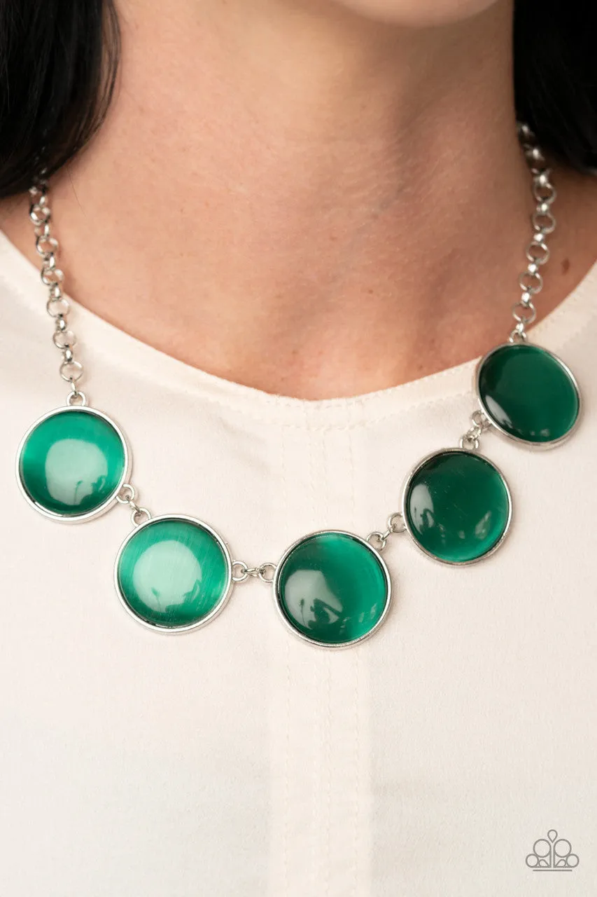 Ethereal Escape Green Paparazzi Necklace