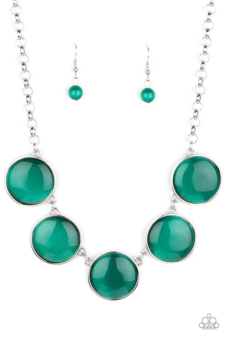Ethereal Escape Green Paparazzi Necklace