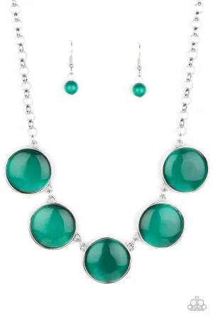 Ethereal Escape Green Paparazzi Necklace