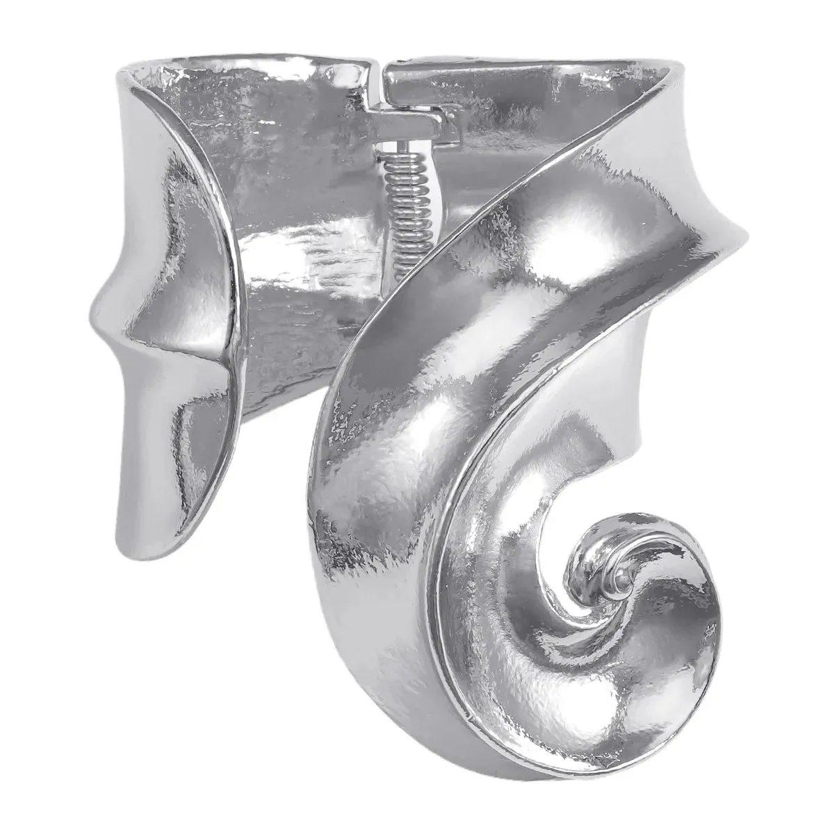 Exaggerated Metal Irregular Spiral Vortex Geometric Adjustable Bracelet