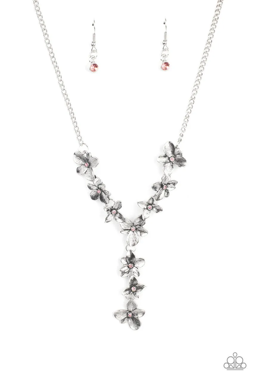 Fairytale Meadow Pink Paparazzi Necklace