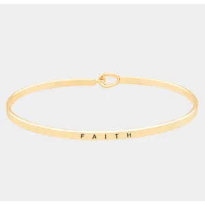 Faith Bangle Bracelet
