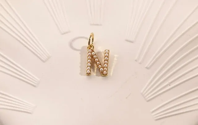 Fashion Letters Chain Freshwater Pearl Necklace For Women