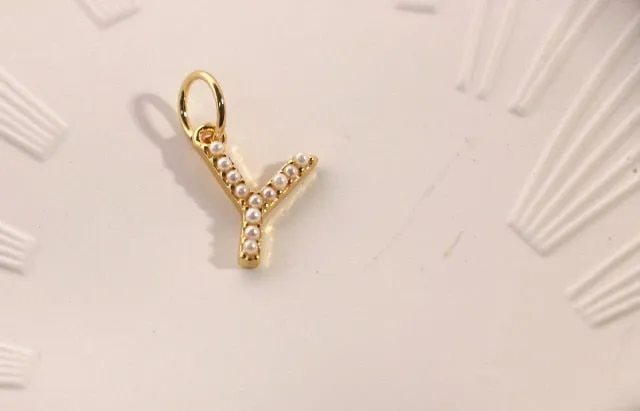 Fashion Letters Chain Freshwater Pearl Necklace For Women