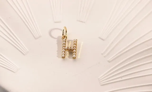 Fashion Letters Chain Freshwater Pearl Necklace For Women