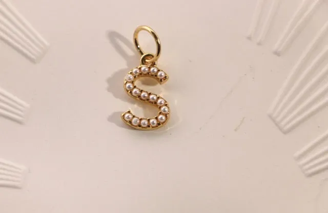 Fashion Letters Chain Freshwater Pearl Necklace For Women