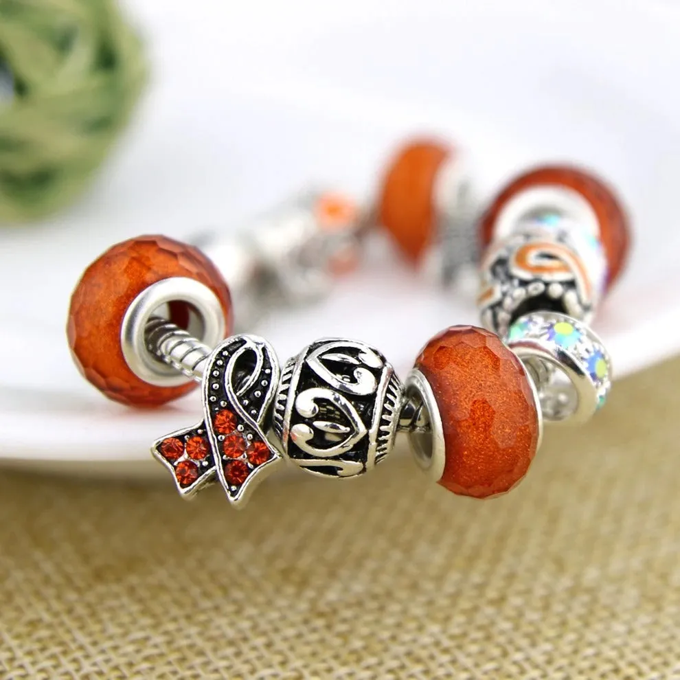 Filigree Crystal Pav'e Awareness Bracelet