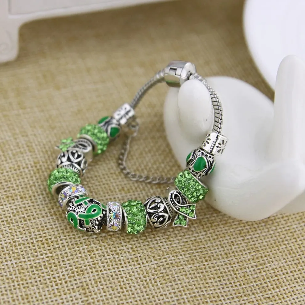 Filigree Crystal Pav'e Awareness Bracelet