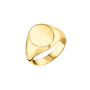 Fine Large Disc Signet Ring