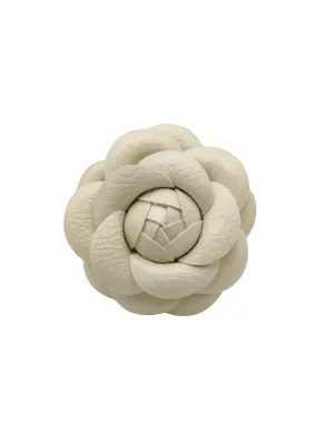 Fleur de Camélia Vegan Leather Camellia Brooch