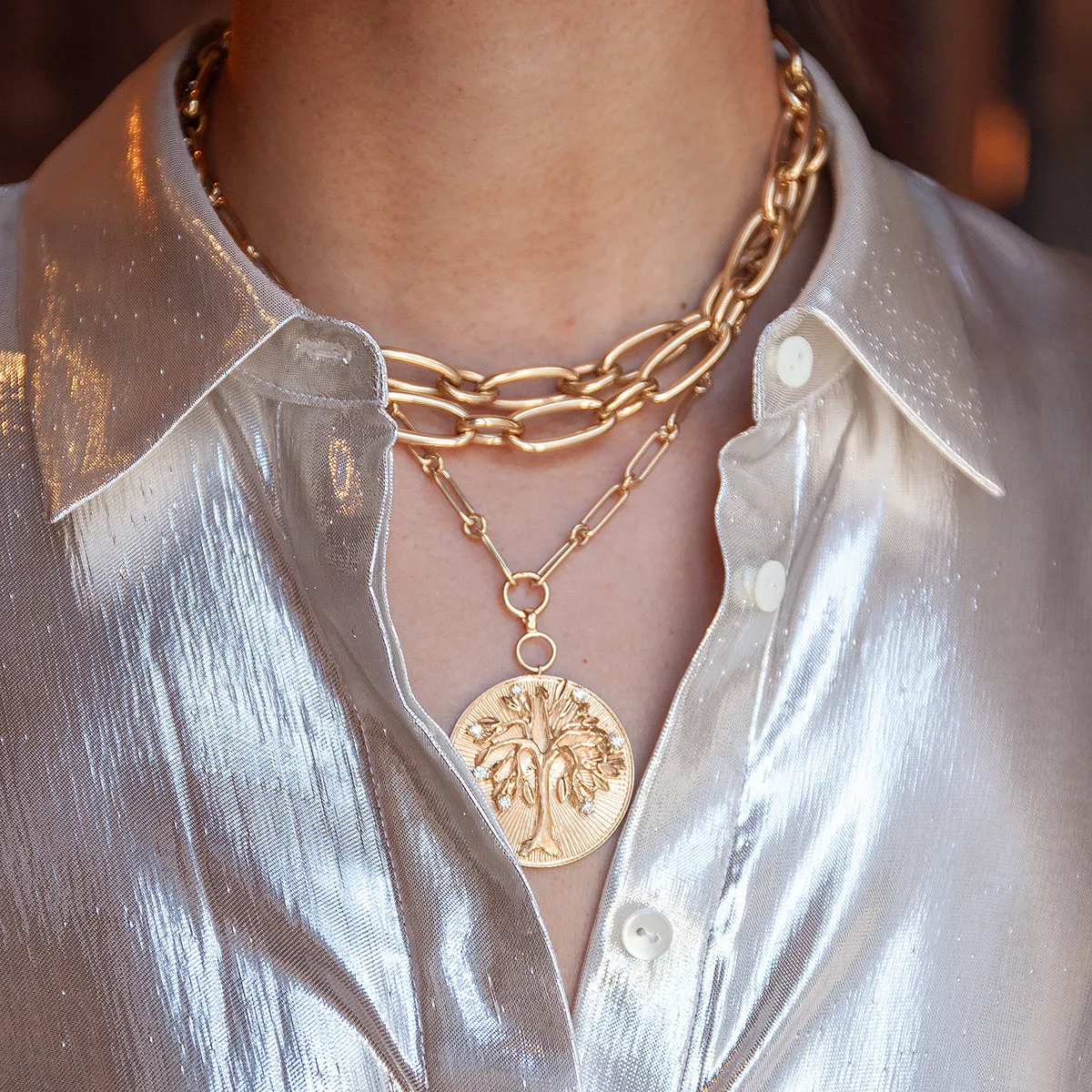 Fleur Double Large Link Chain