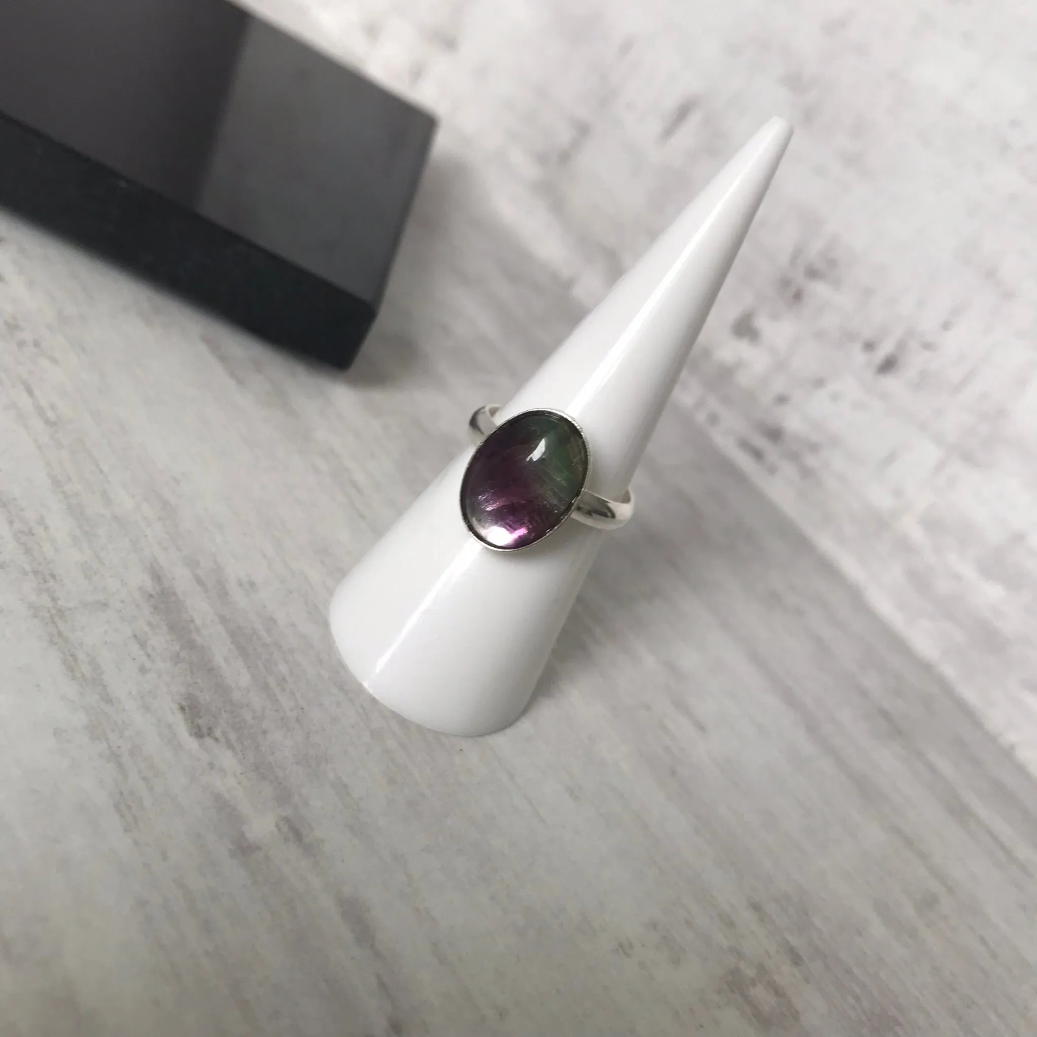 Fluorite Gemstone Ring