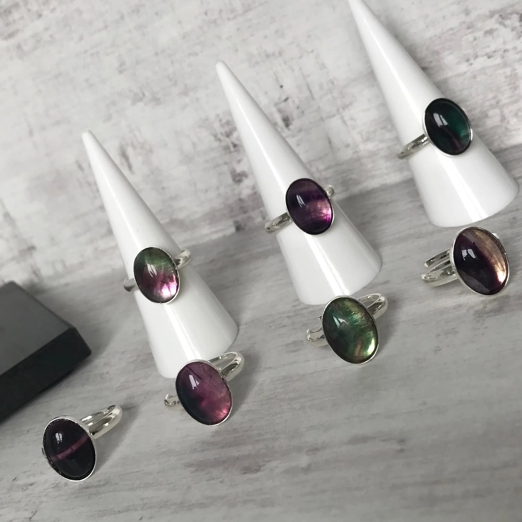 Fluorite Gemstone Ring