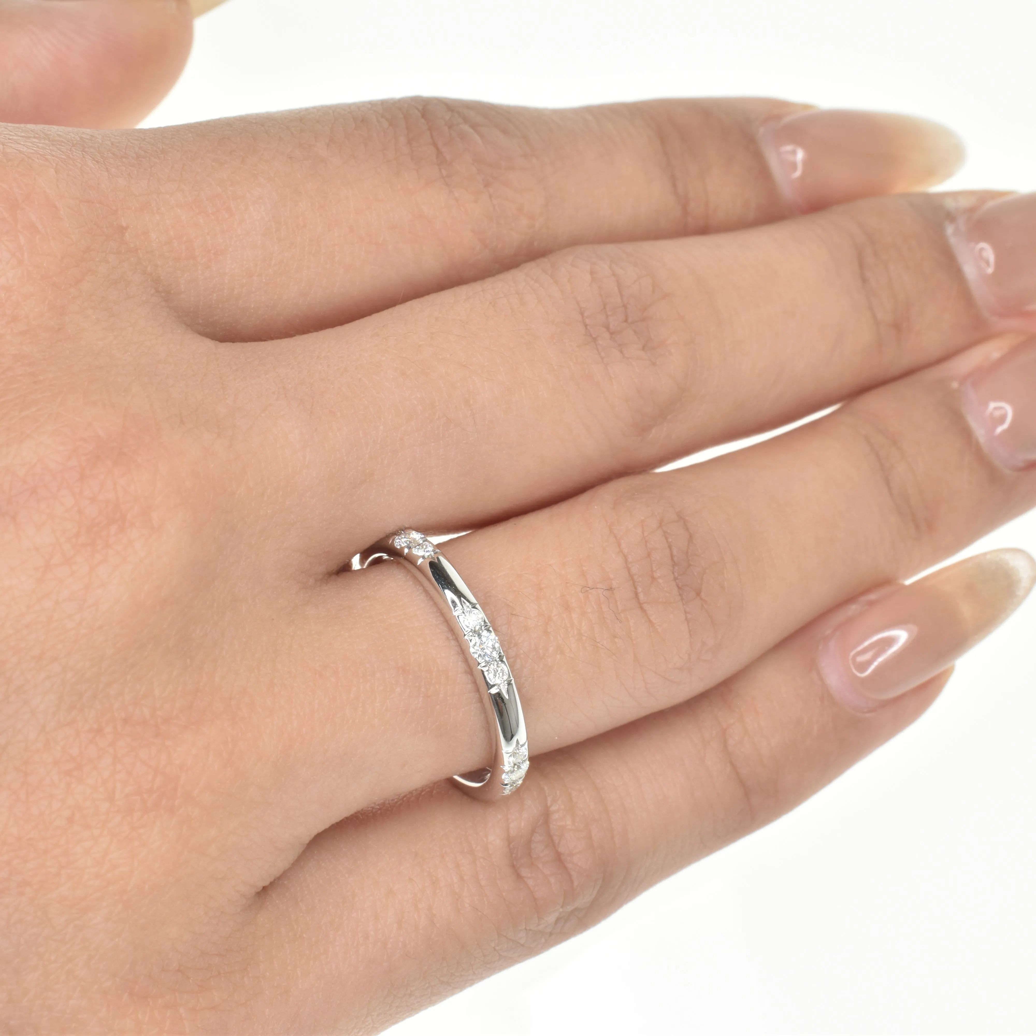 Flush Set Diamond Wedding Band